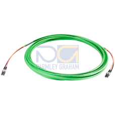 FO Trailing Cable 50/125, pre-assembled with 2x LC duplex connectors, length 5 m