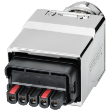 Power Plug PRO 5-pole Push Pull Power connector with Metal housing for on-site mounting (Packaging unit 1 connector)