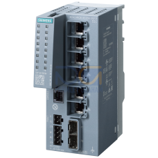 SCALANCE XC206-2SFP EEC managed Layer 2 IE switch IEC 62443-4-2 certified 6x 10/100 Mbps RJ45 ports 2x 100/1000 Mbps SFP 1x console port diagnosti