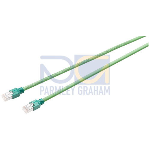 IE TP Cord RJ45/RJ45, TP cable 2 x 2 with two RJ45 connectors, 0.5 m