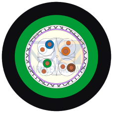 IE TP ground cable 4x2 Extension ground cable, CAT6A, 8-core, shielded, cable for Connection to IE F