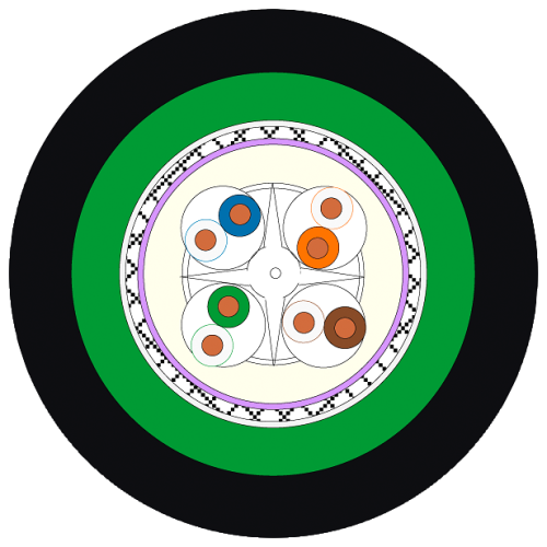 IE TP ground cable 4x2 Extension ground cable, CAT6A, 8-core, shielded, cable for Connection to IE F