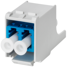 FO LC coupler  Plastic enclosure  for mounting in 19  module frame 1 pack = 5 units