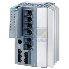 SCALANCE XC206-2G PoE Manageable Layer 2 IE PoE Switch IEC 62443-4-2 certi- fied 6x 10/100/1000 Mbps RJ45 PoE ports acc. to IEEE802.3at  2 ports of