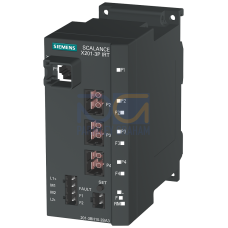 SCALANCE X201-3P IRT, managed Layer 2 switch, 1x RJ45, 3x POF SC RJ