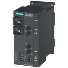 SCALANCE X202-2IRT, managed Layer 2 switch, 2x RJ45, 2x multimode BFOC