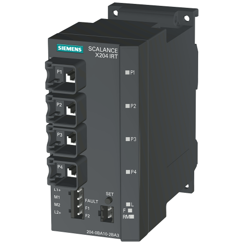 SCALANCE X204IRT, managed Layer 2 switch, 4x RJ45