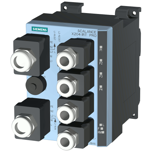 SCALANCE X204IRT PRO, managed Layer 2 switch, 4x push-pull RJ45, IP65