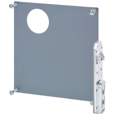 Angled adapter for DIN rail mounting