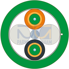 FO FRNC Cable GP 2E9/125/900, divisible, Singlem., bulk stock