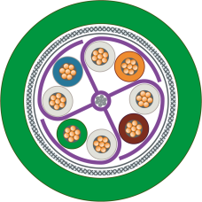 IE FC TP flexible cable GP 4x2, AWG 24, CAT7, sold by the meter, min. 20 m