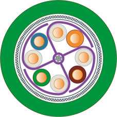 IE FC TP standard cable GP 4x2, AWG 25, CAT7, sold by the meter, min. 20 m