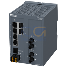 SCALANCE XB206-2, managed Layer2 Switch, 6xRJ45, 2xMultimode ST/BFOC, DEF: PN IO