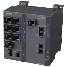 SCALANCE X308-2LH+, managed Layer 2 switch, 8x RJ45, 2x single-mode SC