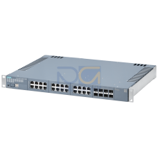 SCALANCE XR524-8WG; managed IE switch, 19 rack; 24x 10/100/1000 Mbps RJ45 port; 8x 1G/10G SFP+ port; no UL/FM approval; LED diagnostics; select/se...