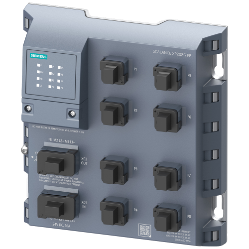 SCALANCE XP208G PP, managed Layer 2 IE switch
