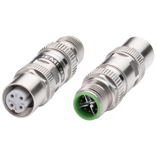 IE adapter M12-X/M12-D; Cat5e; M12 D-encoded socket to M12 X- encoded pin; for easy connection of M12 interfaces with D and X coding; 1 pack = 1 unit;