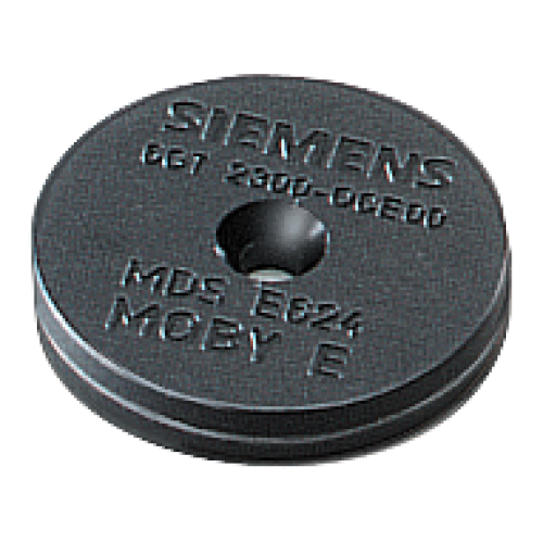 MOBY E transponder MDS E624 button, 752-byte EEPROM, IP67, -25 to +125 &deg;C, D=27x 4 mm