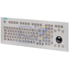IP65 membrane keyboard, 19" built-in version. With trackball (International keyboard layout)