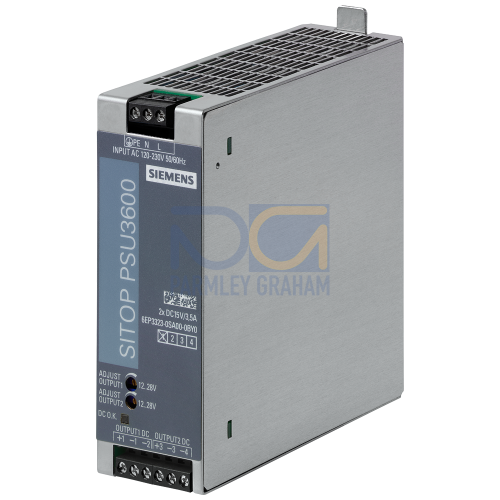 Power supply SITOP PSU3600 dual, single-phase 2x15 V DC/3.5 A