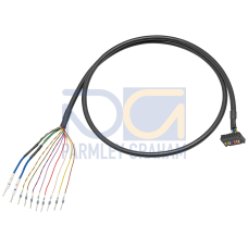 Round cable 16-pin assembled, unshielded 16-pin, 0.5 m