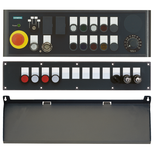 SINUMERIK EXTENSION PLATE 19" FUER MCP/MPP TIGHTENER FASTENING WITH 12 SLOTS FOR 22 MM OPERATOR COMP