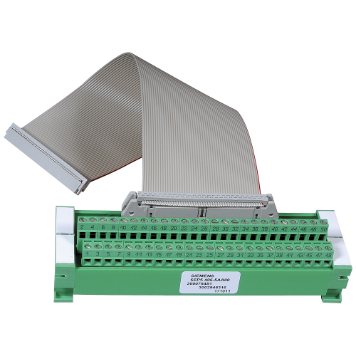 Terminal strip converter from 50-pin IDC connector to Screw terminals for 1 to 1 connection O. LED