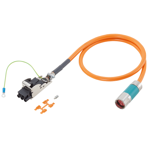Power cable pre-assembled type: 6FX8002-5DN01 4x 1.5+(2x1.5) C C, connector SPEED-CONNECT Sz. 1 for