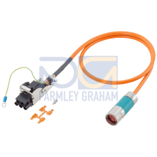 Power cable pre-assembled type: 6FX5002-5CS01 (1FT/1FK/1PH for SINAMICS) 4x 1.5 C, Connector Sz. 1/1