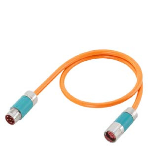 power cable, pre-assembled, Extension 4x 1.5 C SPEED-CONNECT connector Sz. 1 (SIMODRIVE) UL/CSA DESINA MOTION-CONNECT 500 Dmax=11.5 mm TYPE: 6FX5002-5CN05 LENGTH (M) = +0 +0 +2 +0