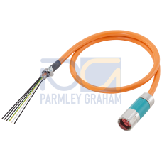 Power cable pre-assembled type: 6FX8002-5CG01 4x 1.5 C, connector Full-thread, size 1 for SINAMICS S