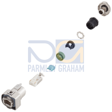 Signal connector, RJ45 type: 6FX2003-0DM67 DRIVE-CLiQ IP67 Metal version