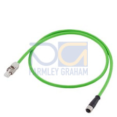 DRIVE-CLiQ cable type: 6FX5002-2DC30 Pre-assembled for direct measuring systems with 24 V Connector RJ45, IP20 and Mating connector M12, IP67 MOTION-CONNECT 500 UL/CSA, DESINA Dmax=7.1 mm Length (m)=