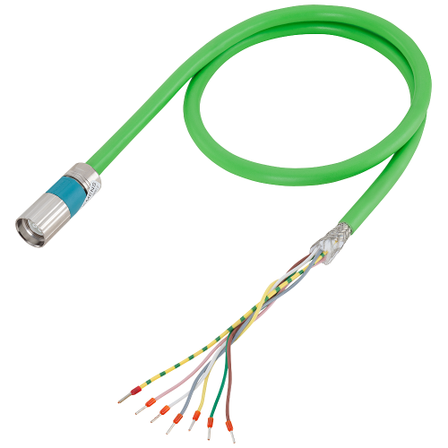 Signal cable pre-assembled type: 6FX8002-2SL20 for temperature sensor 3x 2x 0.5+1x 1 C M17 male VG o