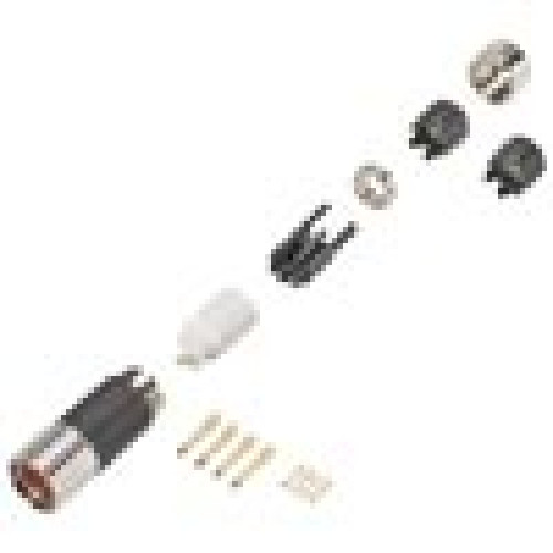 Power connector Sz. 1 type: 6FX2003-0CG10 8-pole socket screw cap for linear motors Cable terminal 7.7-14.5 mm Core cross-section 1.5-2.5 mm2