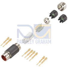 Power connector Sz. 1 type: 6FX2003-0LA00 6-pole pin, Male thread 1x 6-pole insulator 8x pin contact