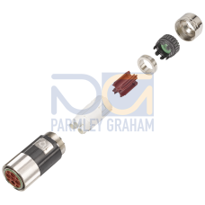 Power connector Sz. 3 type: 6FX2003-0LU20 6-pole socket, Union nut Core cross-section 10-50 mm2 cont