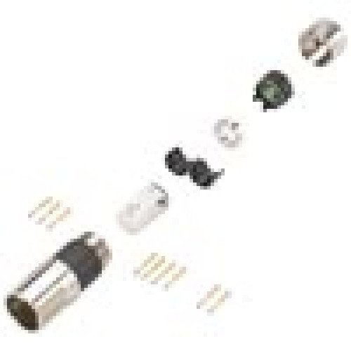 Power connector 7-pole type: 6FX2003-0LU50 SPEED-CONNECT Sz. 0.5 Union nut, Socket 1x 7-pole insulator 9x contacts 0.5-1.5 mm2 1x cable terminal 9.5-12 mm