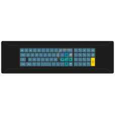 SINUMERIK full CNC keyboard SINUMERIK ONE KB 1900 USB mechanical keys