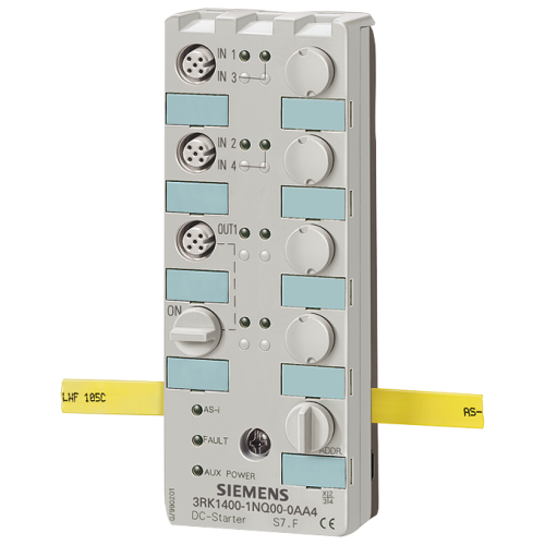 AS-i 24 V DC starter IP67, digital, 4I/1Q, single starter in K60 design