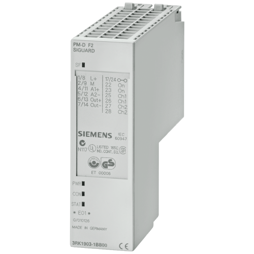 PM-D F2 for motor starter power module, Fail-safe up to safety category 4 EN 954-1 for auto start pr