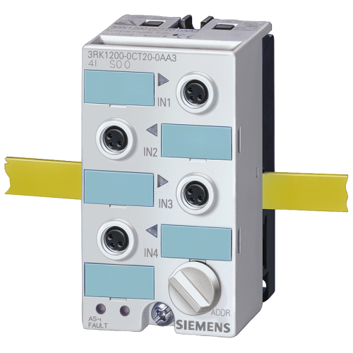 AS-i compact module K45, A/B slave, digital, 4 I, IP67, 4x1 input, max. 200 mA