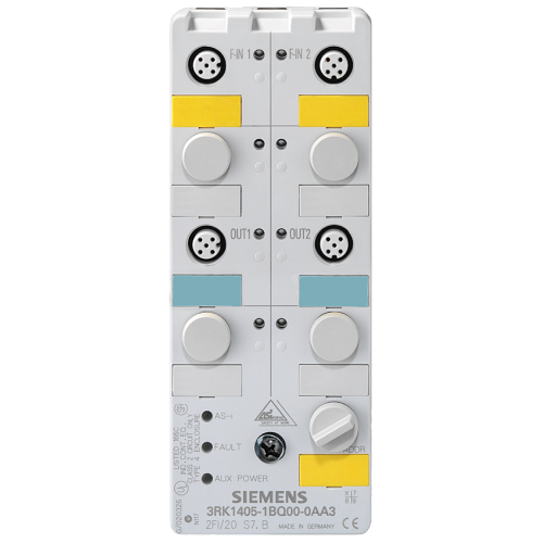 ASIsafe compact module K60F digital safety, 2 F-DI/2 DQ, IP67 2 x input for mechanical sensors 2 x s