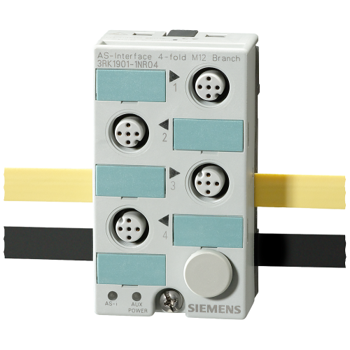 AS-Interface 4-fold M12 branch AS-Interface and U-AUX, 4xM12
