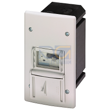 Molded-plastic installation enclosure with actuator diaphragm Metric cable gland