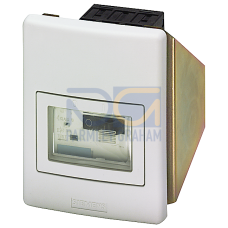 Molded plastic front plate Degree of protection IP55 with actuator diaphragm and holder for circuit