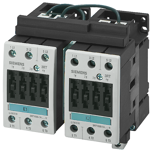 Reversing contactor assembly AC-3, 18.5kW/400 V, 3-pole Size S2, Screw terminal 110 V AC, 50/60 Hz