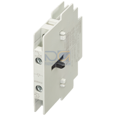 For reversing starter, attachable on the side with one auxiliary contact each (1 NC per contactor)