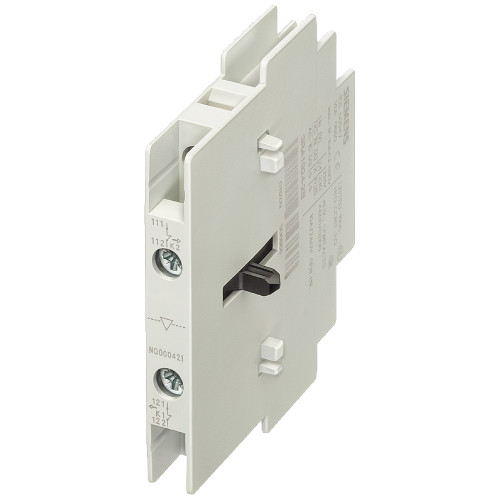 For reversing starter, attachable on the side with one auxiliary contact each (1 NC per contactor)