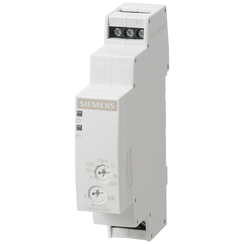 Timing relay, electronic ON delay 1 change-over contact, 7 time ranges 0.05 s...100 h 12-240 V AC/DC